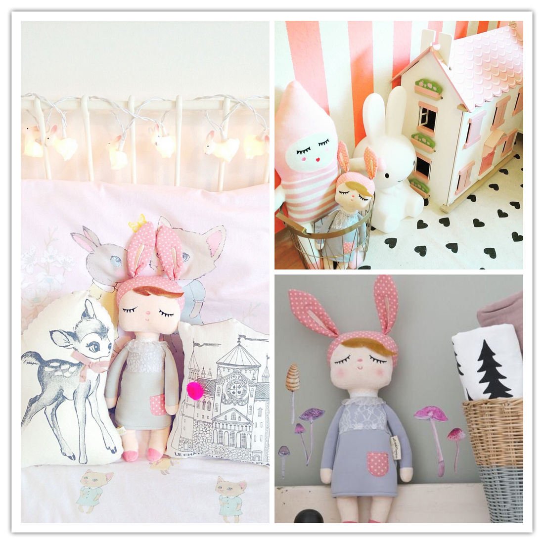 Ik heb er één, een Kanindocka stoffen pop!