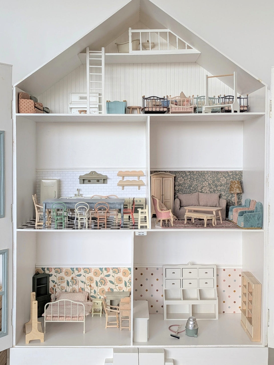 De muren glanzen, fris en klaar...