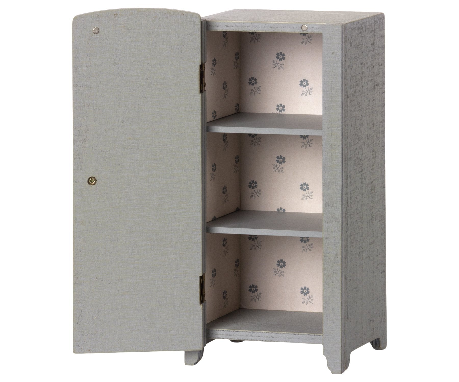 Maileg miniatuur kast grijsmint / miniature closet grey mint