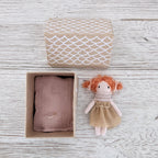 Gingerbreadhouse Dolly 'peach bow-tie'