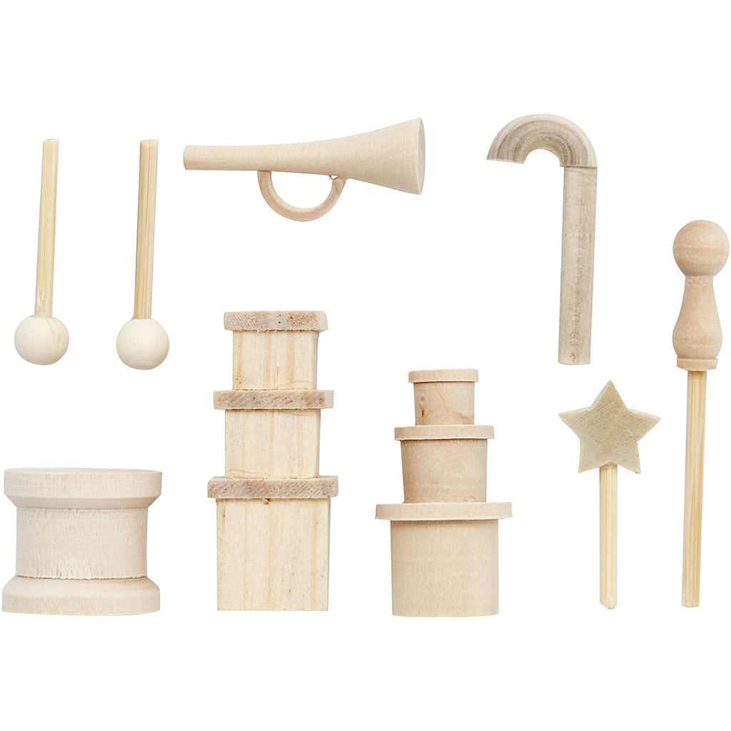 Setje met houten speelgoedjes 'De Notenkraker'
