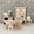 Eettafel lang naturel hout