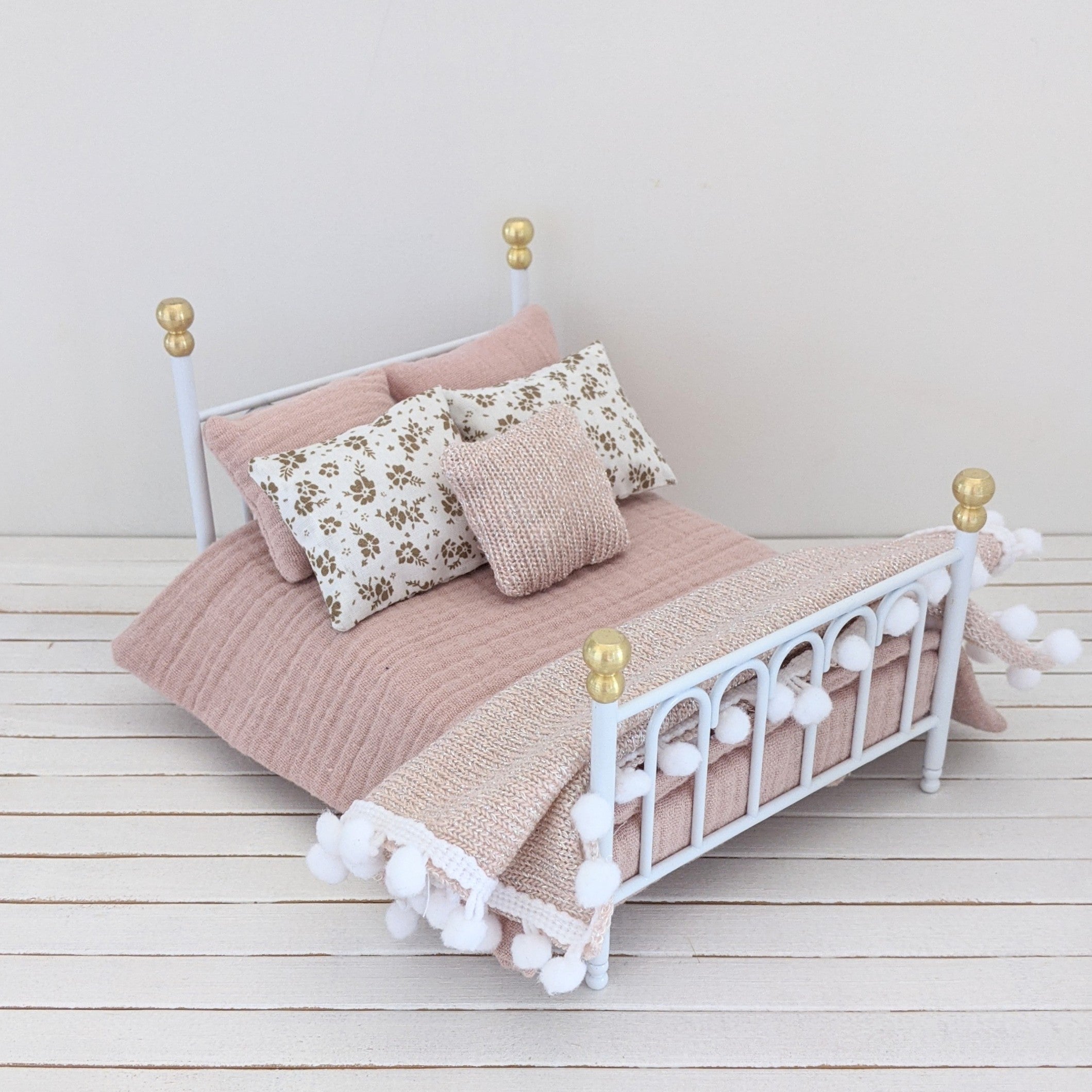 Metalen bed tweepersoons, wit