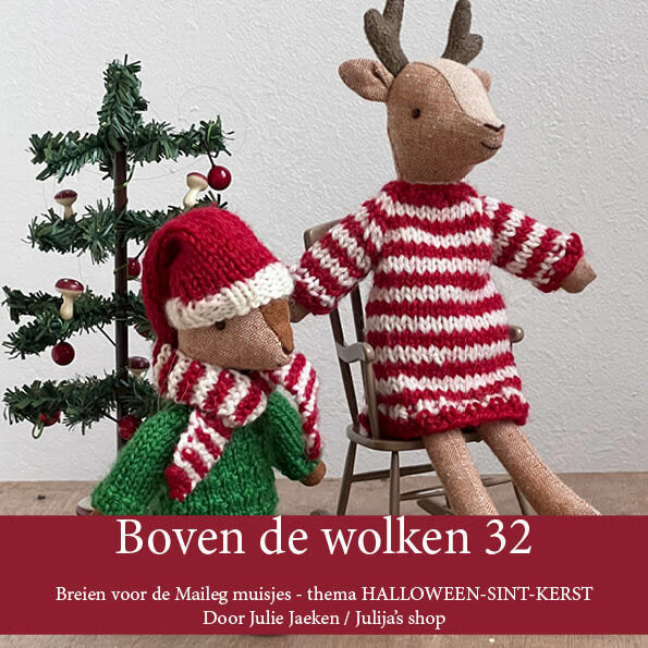 Breien voor de muisjes Halloween-Sint-Kerst, boven de wolken 32 (digitaal boekje, pdf)