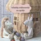 Schattig eekhoorntje en egeltje - Instructie en patroon Nederlands(pdf)