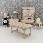Eettafel lang naturel hout