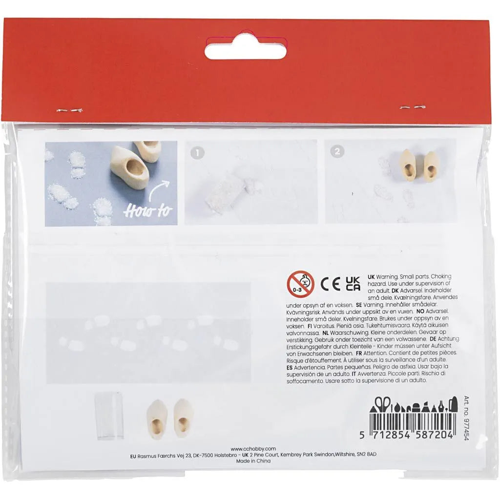 Diy setje voetafdrukken