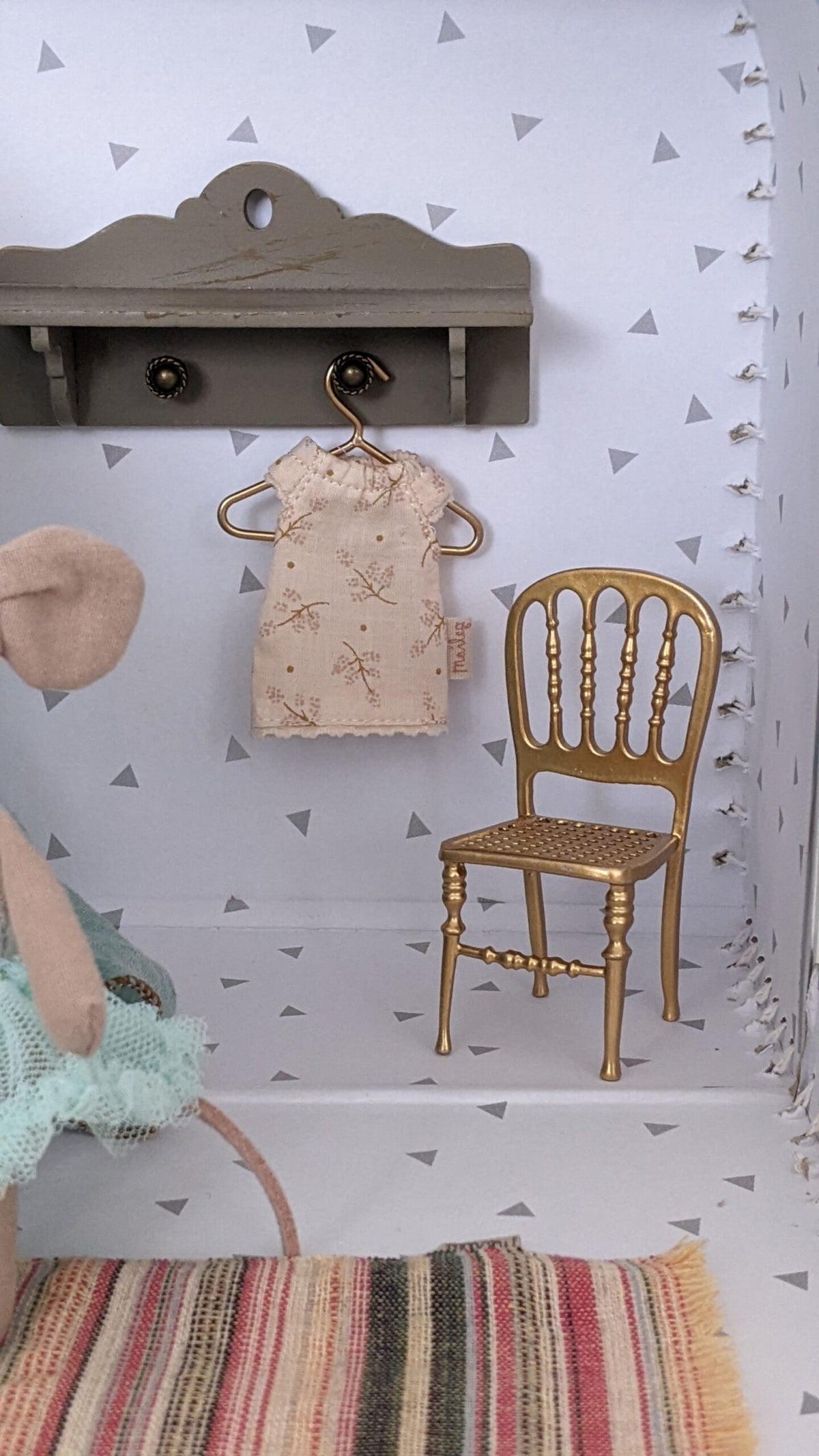 Maileg koffertje ballerina kamertje / Suitcase dollhouse mint