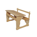 Miniature wooden school desk