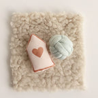 Kussen in vorm van huis voor poppenhuis