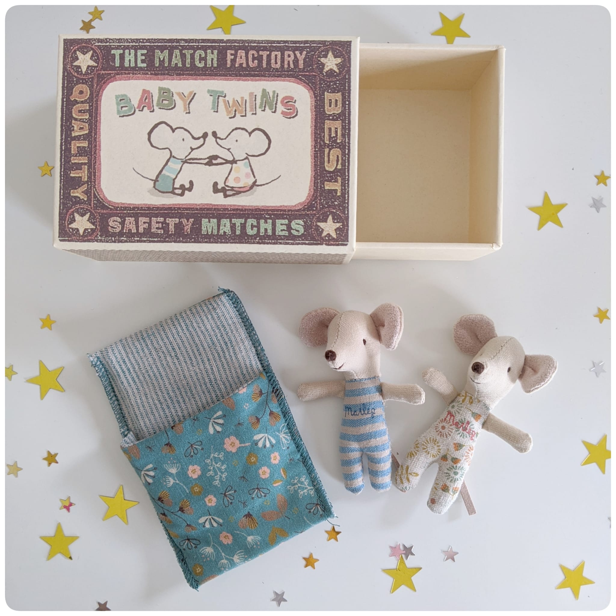 Maileg muizen tweeling twins in doosje Nieuw