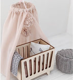 Hemeltje poederroze met pompom