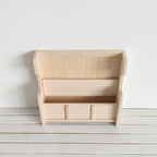 Bankje met klep van hout