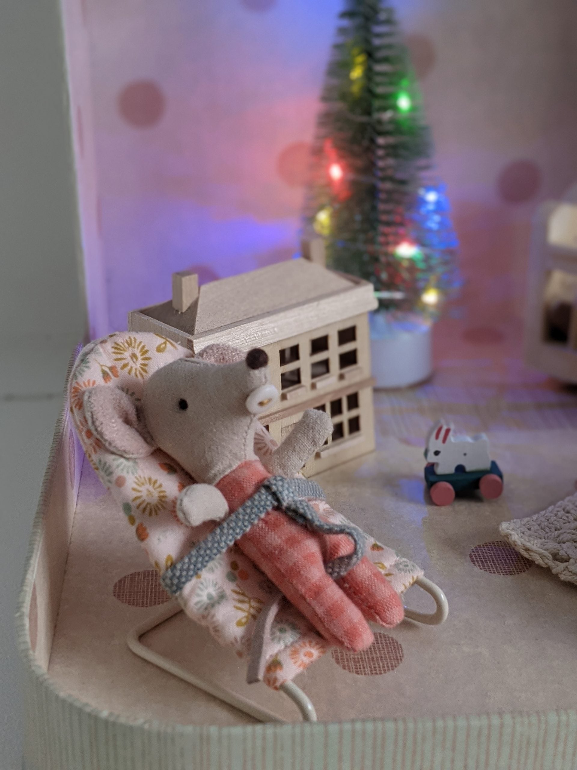 Maileg koffertje met babykamer (compleet als foto)