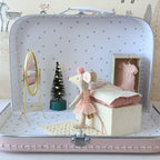 Maileg koffertje kerst met set ballerina in daybed (compleet als foto) Laatste!