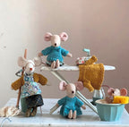 Set patronenboekjes 'Boven de wolken' plus Maileg Gingerbreadhuistasje