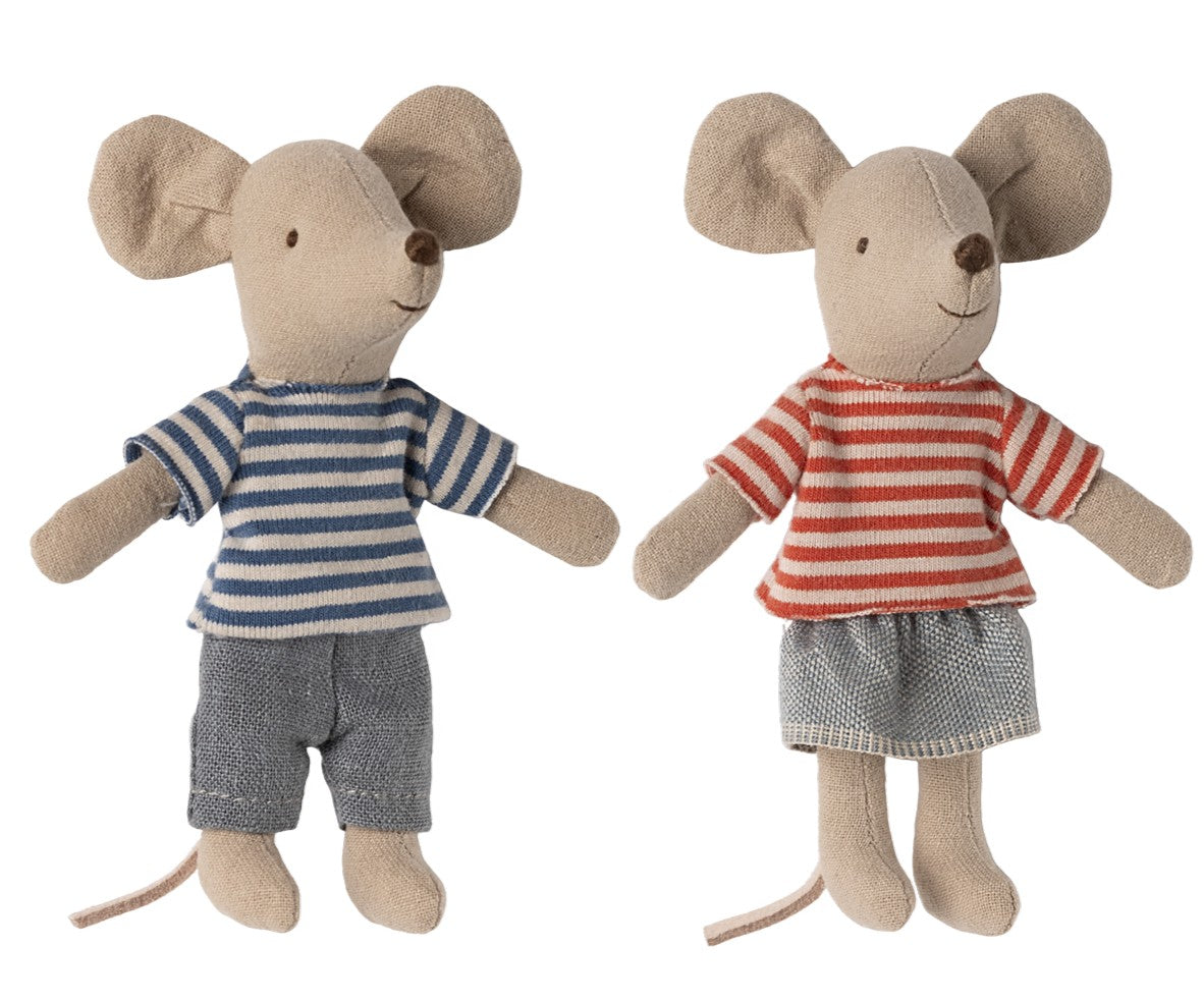 Maileg LouiMax en Stella - Kleine Broer en Zus Muis