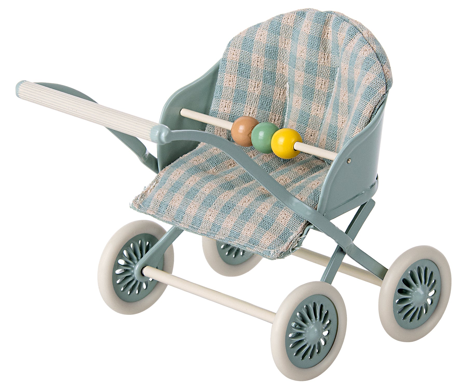 Maileg baby wandelwagen / stroller mint
