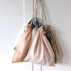 Maileg zak groot groene strepen / bag large green stripes