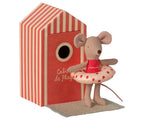 Maileg strand muis kleine zus / beach mice little sister Cabin de Plage