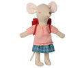 Maileg driewieler muis grote zus met rugzak / Tricycle mouse, Big sister with bag - Red