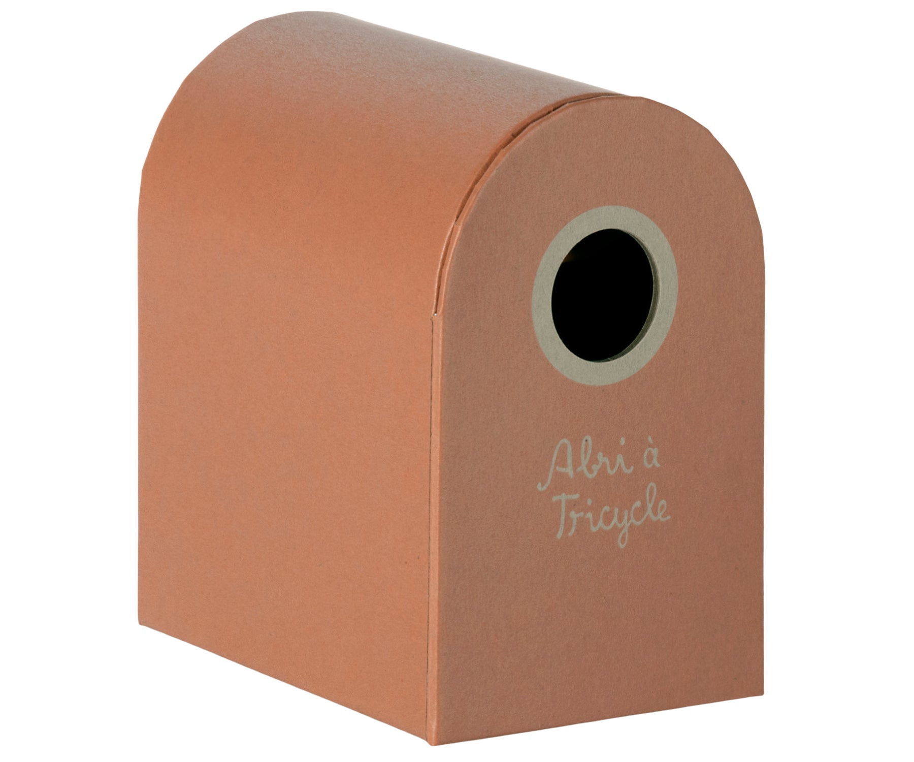 Maileg driewieler fiets voor muis in garagebox, groen / abri a tricycle, mouse, green