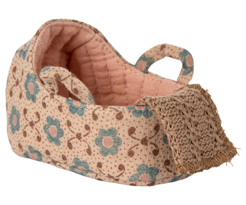 Maileg reiswieg voor baby Muis, rose
