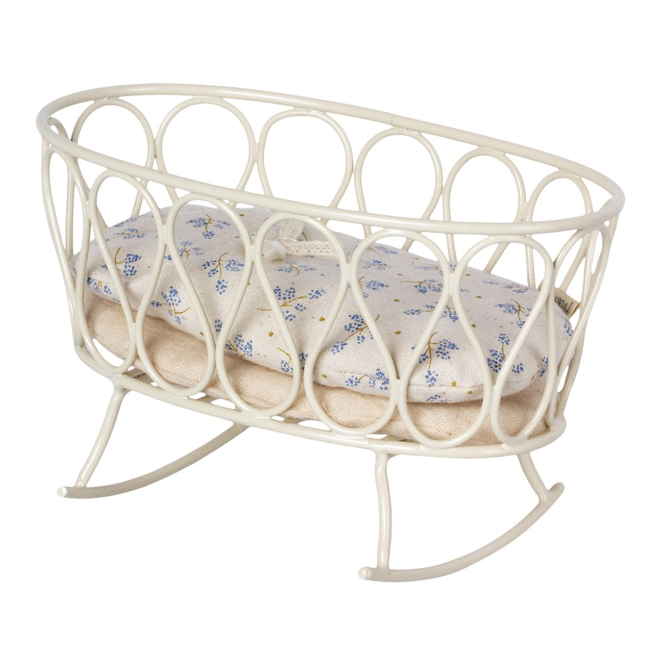 Maileg cradle with sleeping bag, My blue