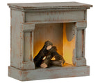 Maileg Fireplace vintage blue