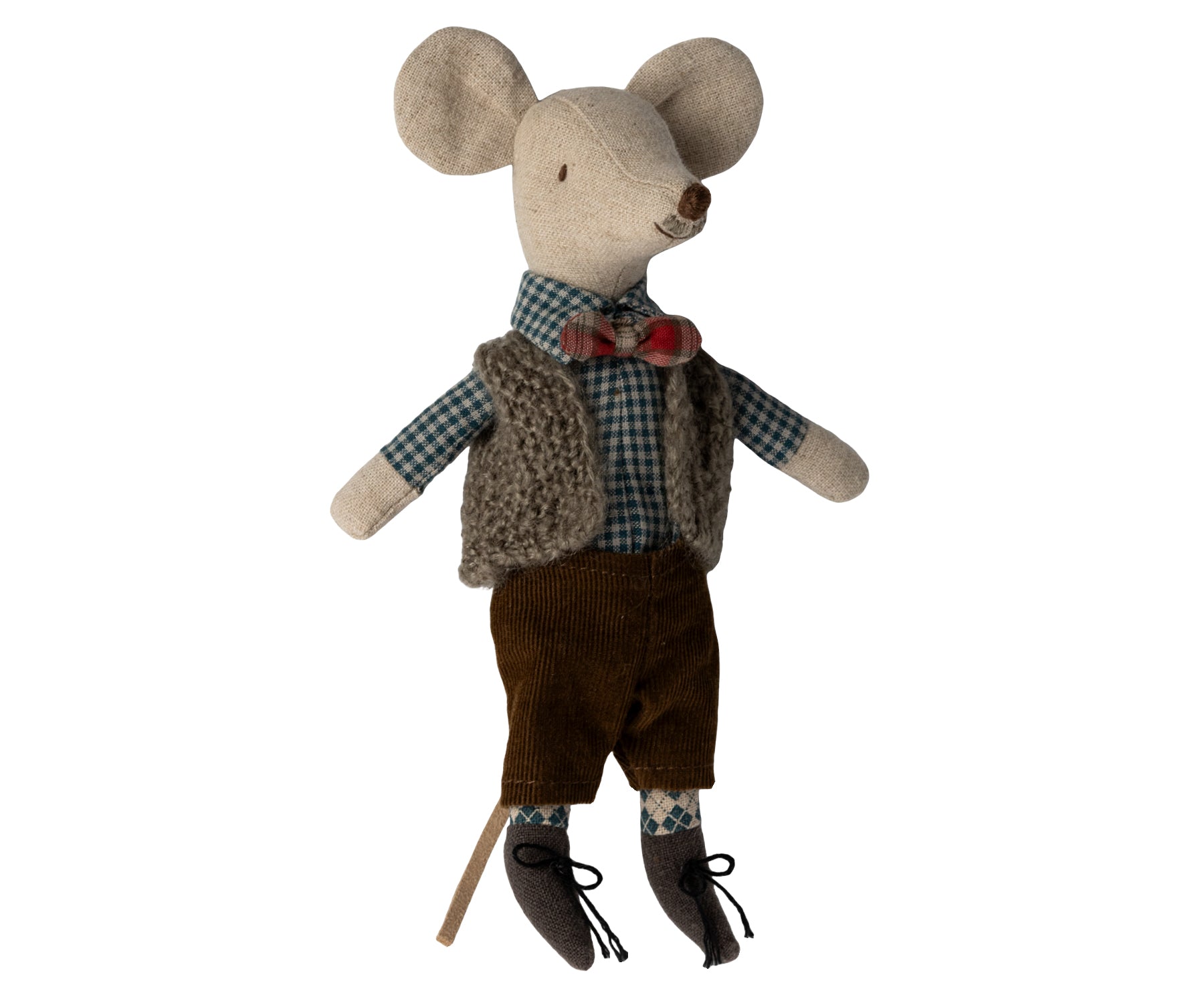 Maileg vest, broek en vlinderstrik voor opa muis / vest, pants and butterfly for Grandpa mouse