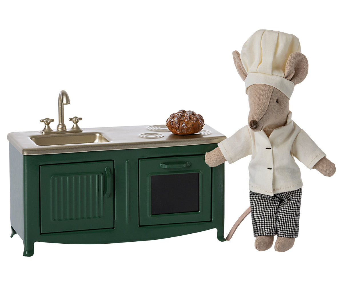 Maileg keuken groen, muis /kitchen green mouse