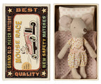 Maileg set little sister and suitcase clown