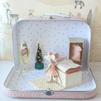 Maileg koffertje kerst met set ballerina in daybed (compleet als foto) Laatste!