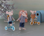 Maileg grote zus muis kleding en rugzak / clothes and bag, big sister mouse Old rose