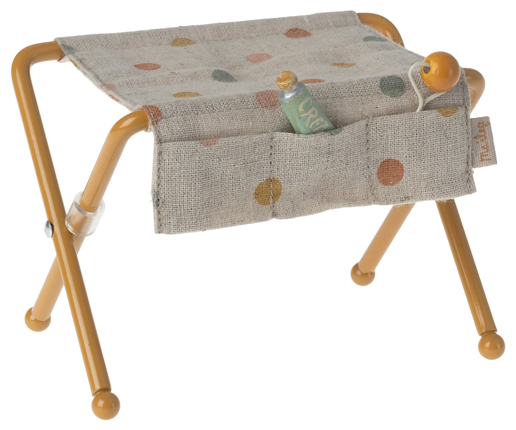 Maileg verzorgingstafel baby muis oker / nursery table baby mouse ochre