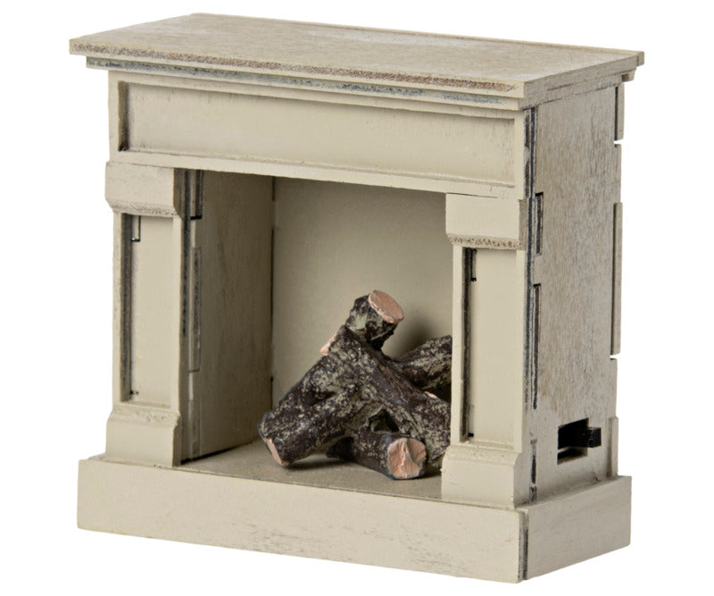 Maileg open haard offwhite