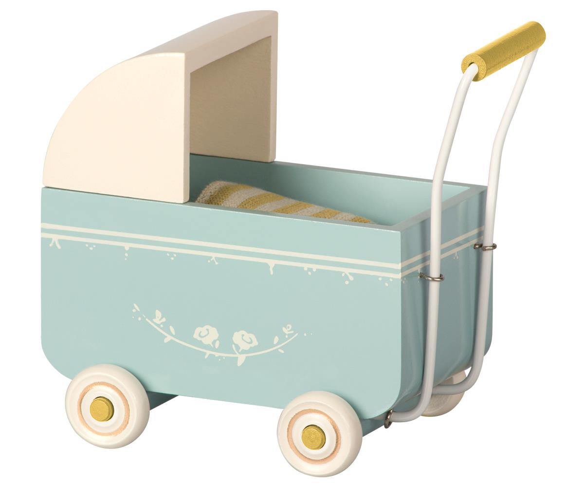 Maileg kinderwagen My lichtblauw pram