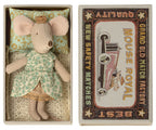 Maileg Princess Mouse little sister in matchbox