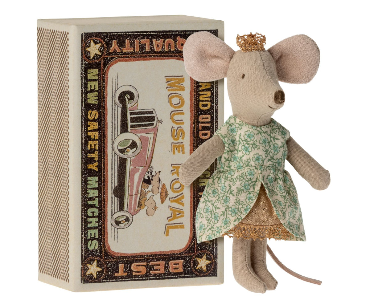 Maileg Princess Mouse little sister in matchbox