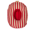 Maileg bootje / rubber boat red stripe