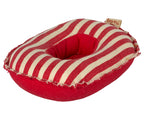 Maileg bootje / rubber boat red stripe