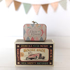 Maileg set little sister and suitcase clown