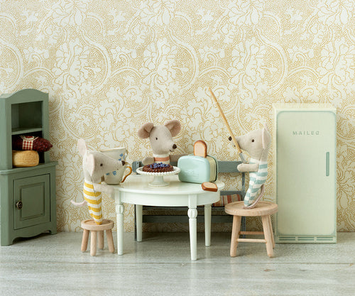 Maileg broodrooster, muis, mint / toaster, mouse, mint