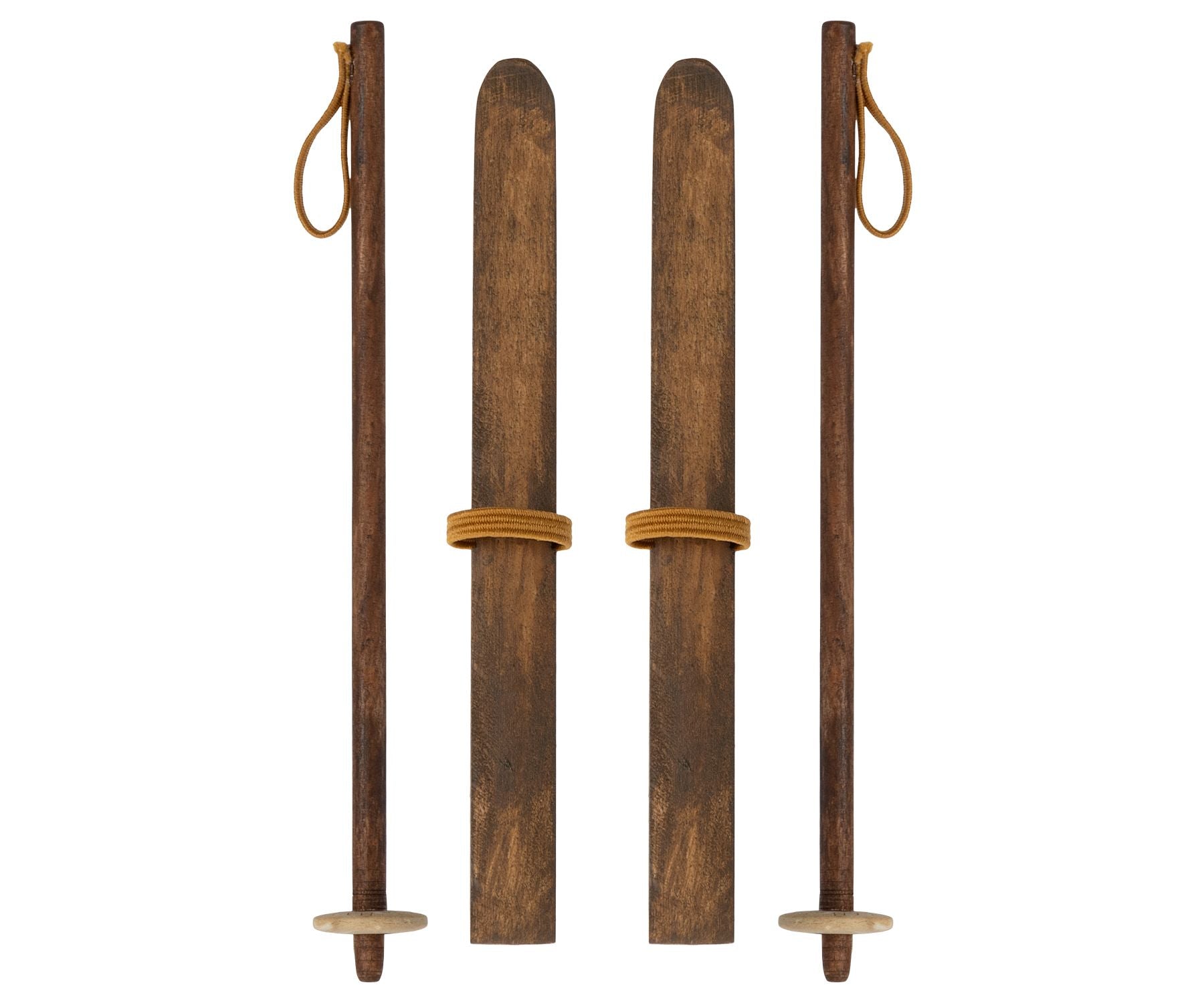 Maileg Ski en skistokken / Ski and ski poles mum and dad mouse