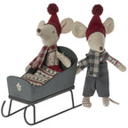 Maileg metalen slee voor de muizen, groen