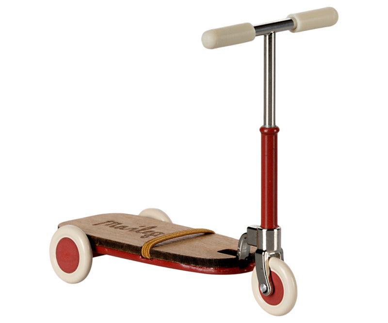 Maileg step/scooter/kickboard voor muis, rood