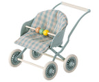 Maileg baby wandelwagen / stroller mint