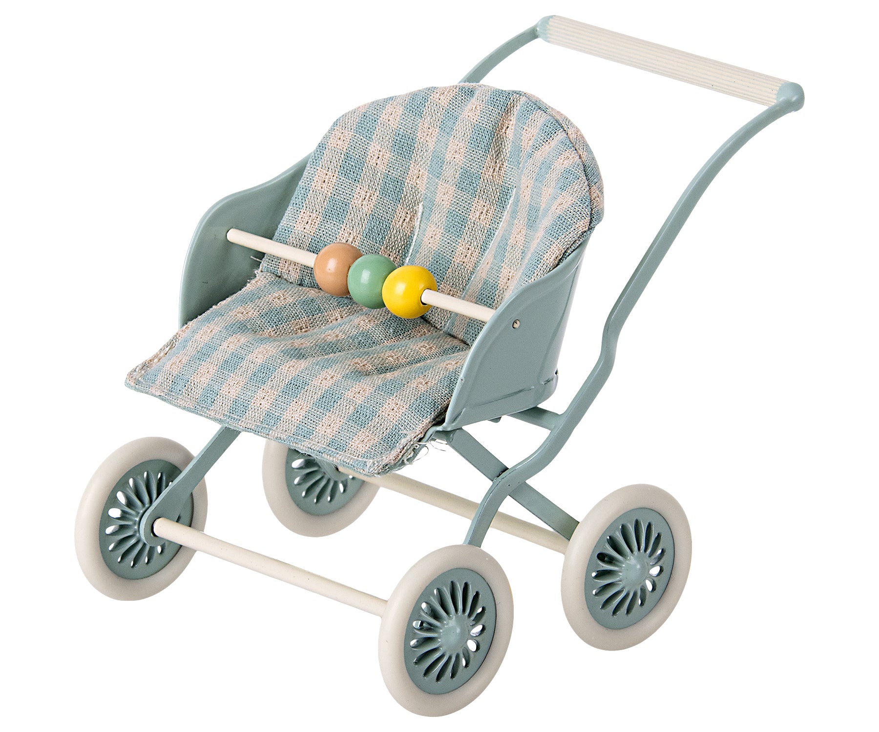 Maileg baby wandelwagen / stroller mint