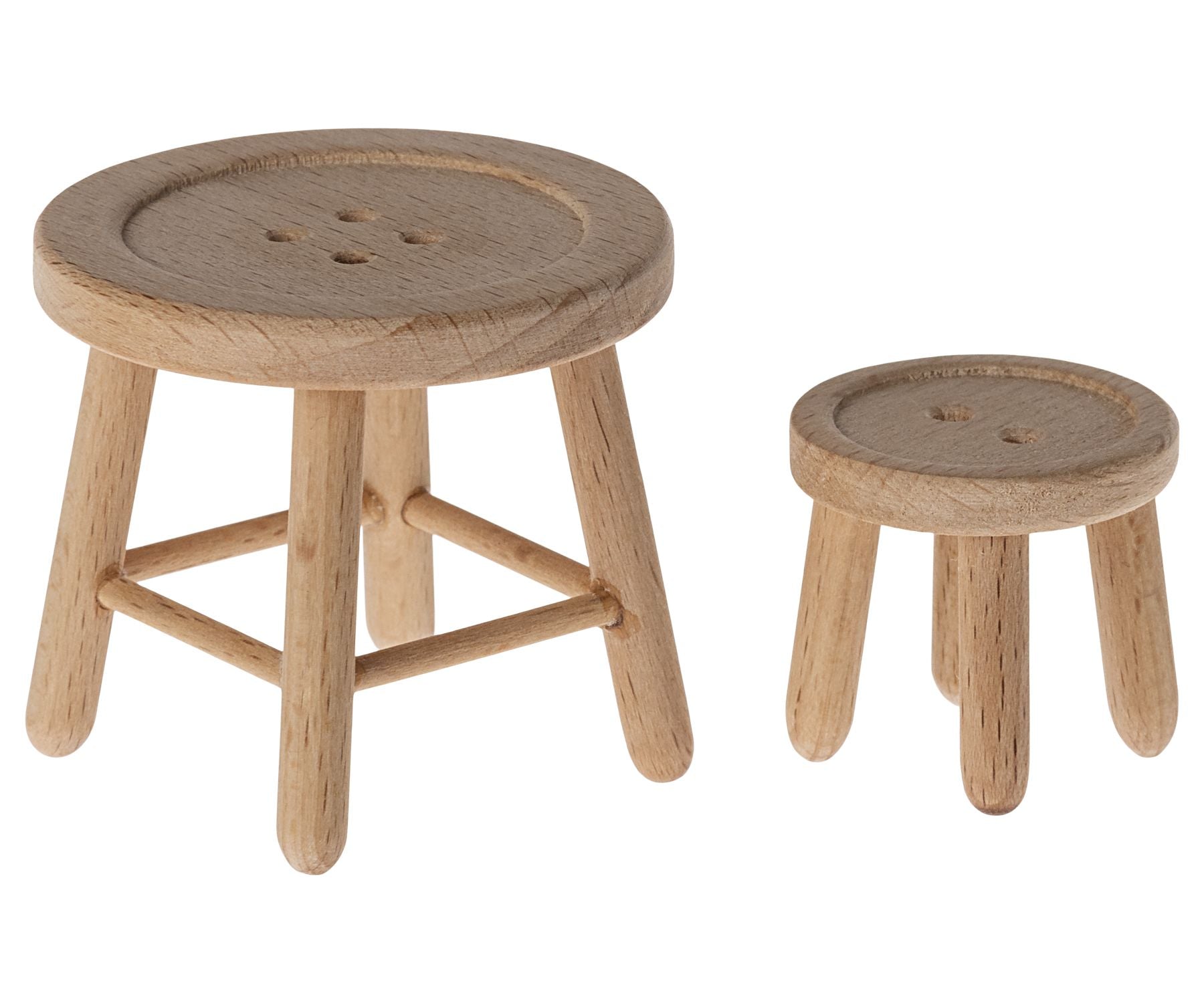 Maileg muizen Tafel en krukje set / mice table and stool set