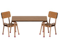 Maileg tafel- en stoelenset muis, donker poederroze